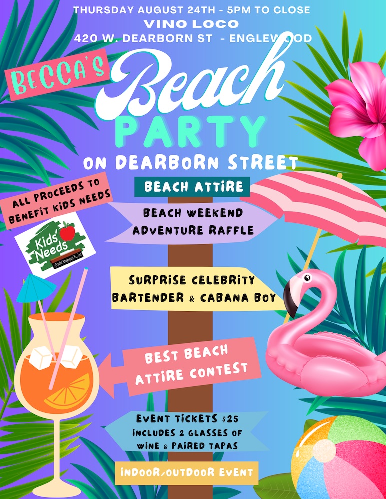Becca Beach Party on Dearborn St